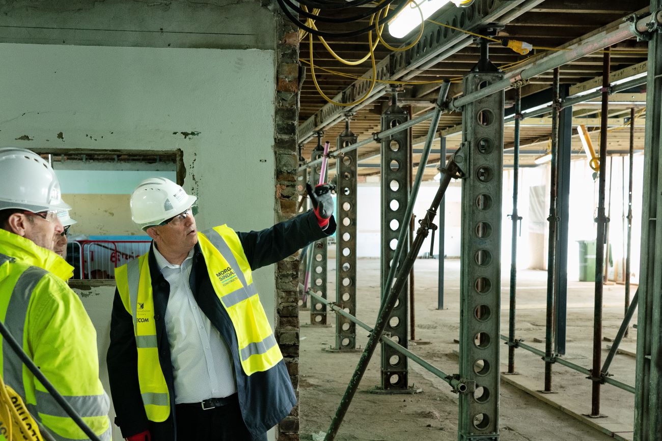 Work is progressing at first Net Zero school refurb in Wales